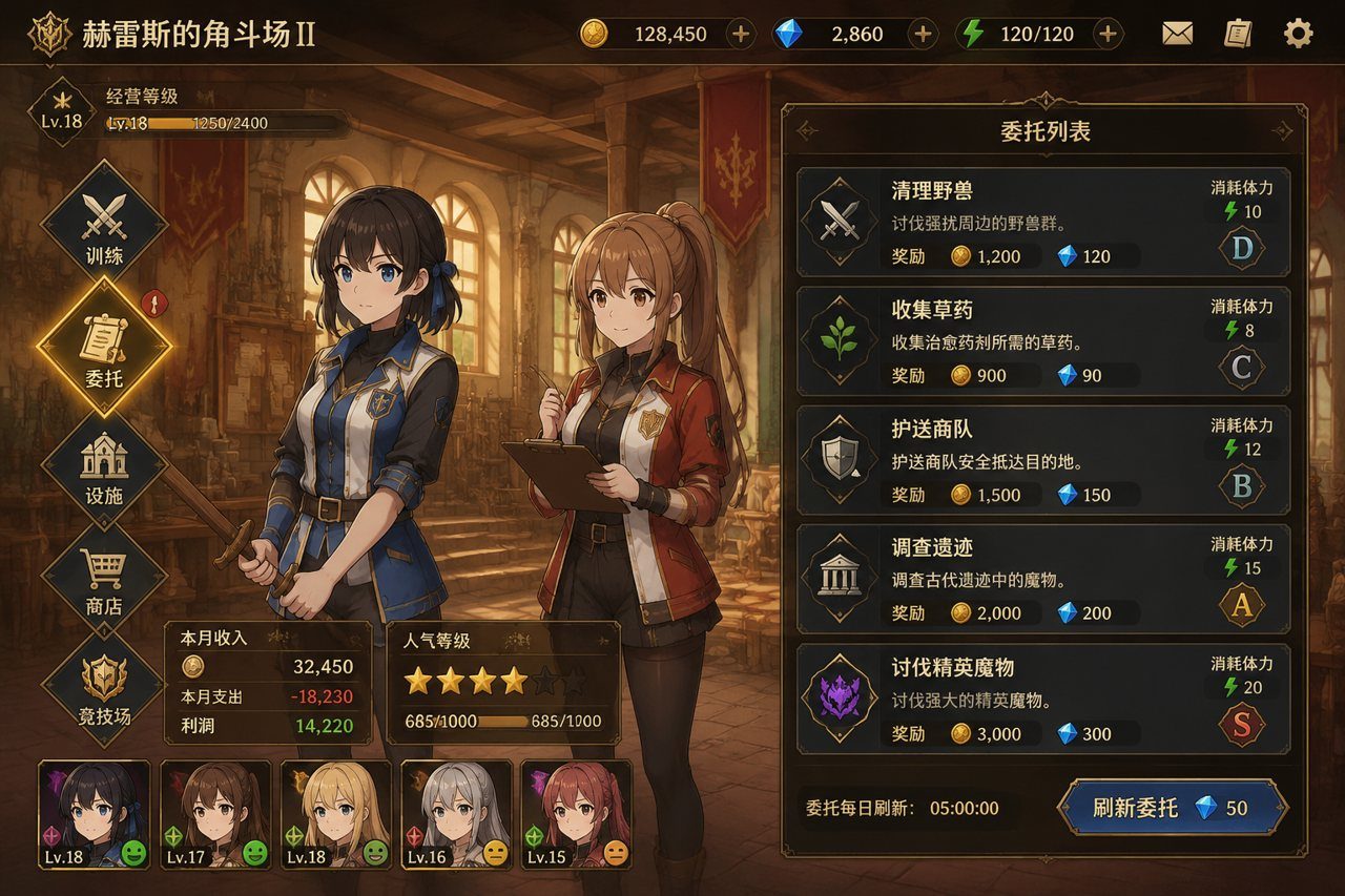 赫雷斯的角斗场Ⅱ 角色培养 实机截图 3